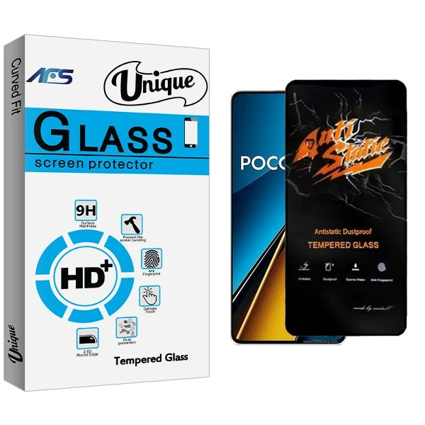محافظ صفحه نمایش ای اف اس مدل Unique Antistatic مناسب برای گوشی موبایل شیائومی Poco X6 5G