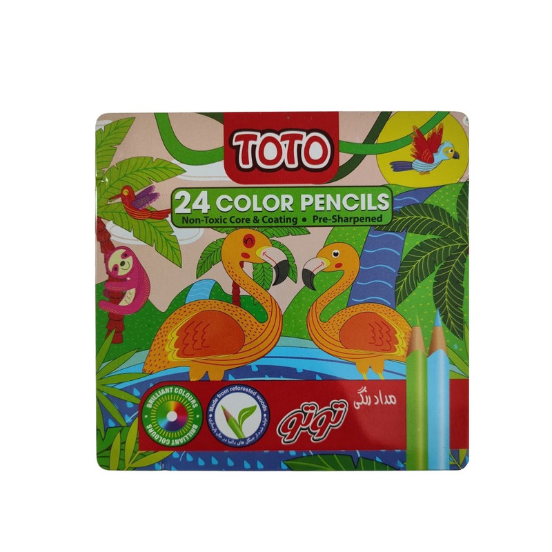 مداد رنگی 24 رنگ توتو کد 007