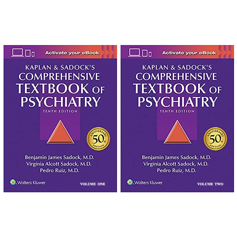 کتاب Kaplan and Sadocks Comprehensive Textbook of Psychiatry اثر جمعی از نویسندگان انتشارات لیپین کات 2 جلدی