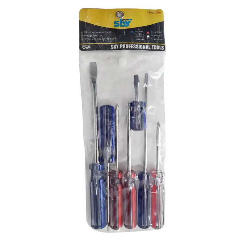 پیچ گوشتی چهارسو و دو سو اسکای مدل DTN-7 بسته 7 عددی