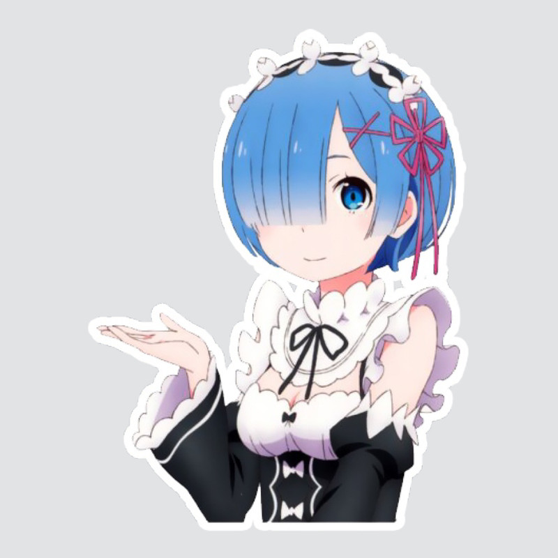 استیکر لپ تاپ پیکسل میکسل مدل انیمه rezero rem