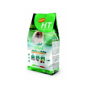 غذای خشک سگ اچ تی مدل نژاد کوچک با طعم مرغ و بوقلمون وزن 8 کیلوگرم