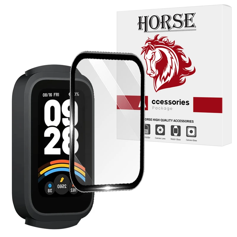 محافظ صفحه نمایش هورس مدل HWPM مناسب برای ساعت هوشمند شیائومی Mi band 9 Active