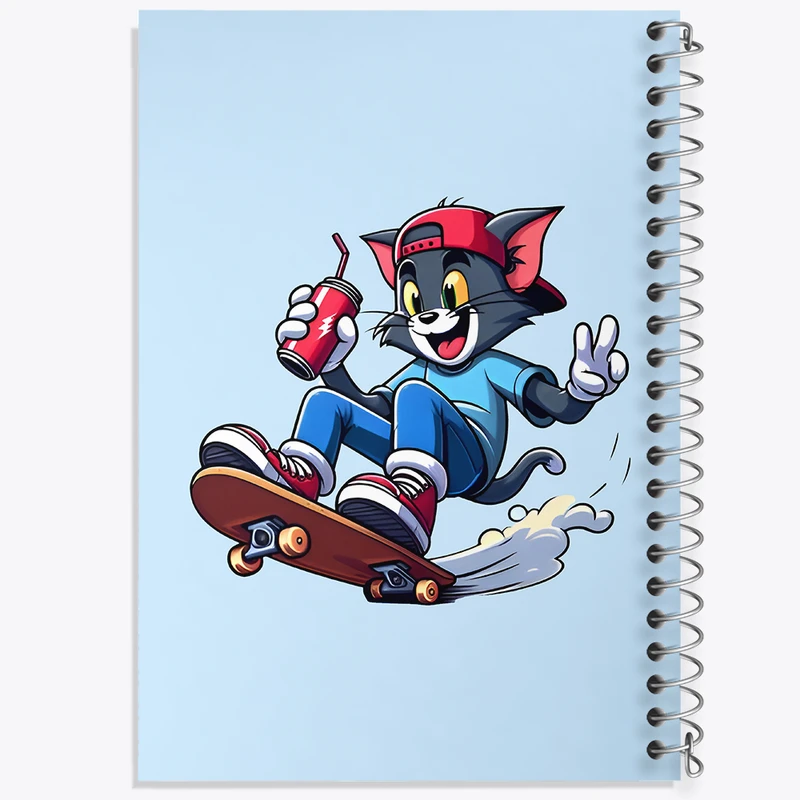 دفتر مشق 100 برگ خندالو طرح تام (Tom) کد N5751