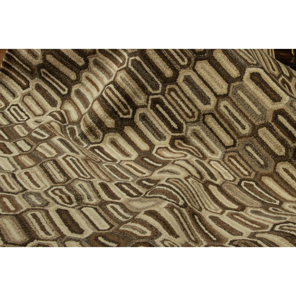 فرش نیمه دستبافت چهار متری وودو هوم مدل کویر