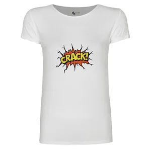 تی شرت آستین کوتاه زنانه مدل CRACK
