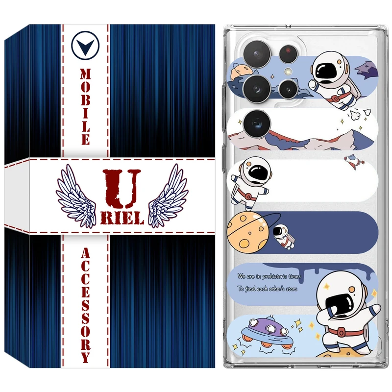 کاور یوریل مدل Clear کد 30 طرح کهکشان مناسب برای گوشی موبایل سامسونگ Galaxy S22 Ultra