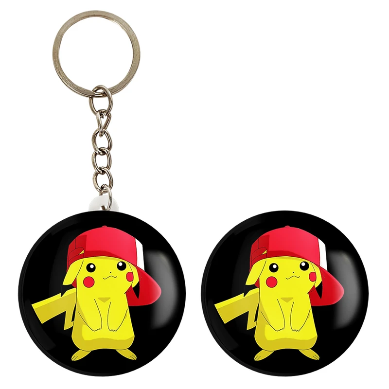 پیکسل خندالو مدل پیکاچو انیمه پوکمون کد 17347 به همراه جاکلیدی