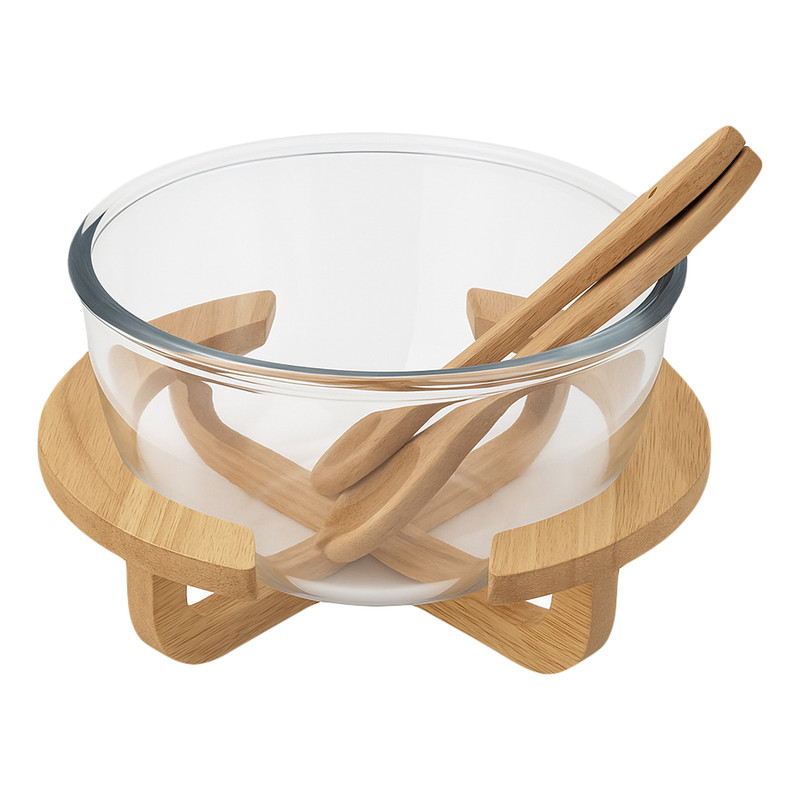 ظرف سالاد ال وی کد 6353461460536 به همراه قاشق و چنگال