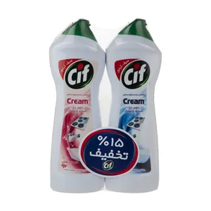 مایع کرمی پاک کننده چند منظوره سطوح سیف مدل گل های بهاری حجم 750 میلی لیتر مجموعه 2 عددی