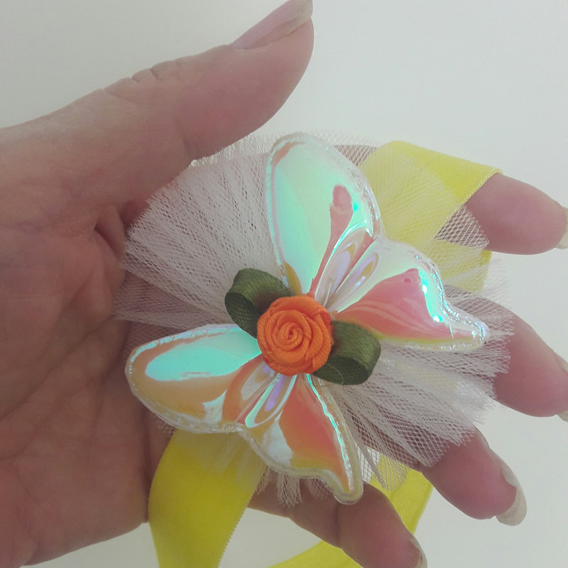 هدبند نوزادی طرح پروانه کد ye