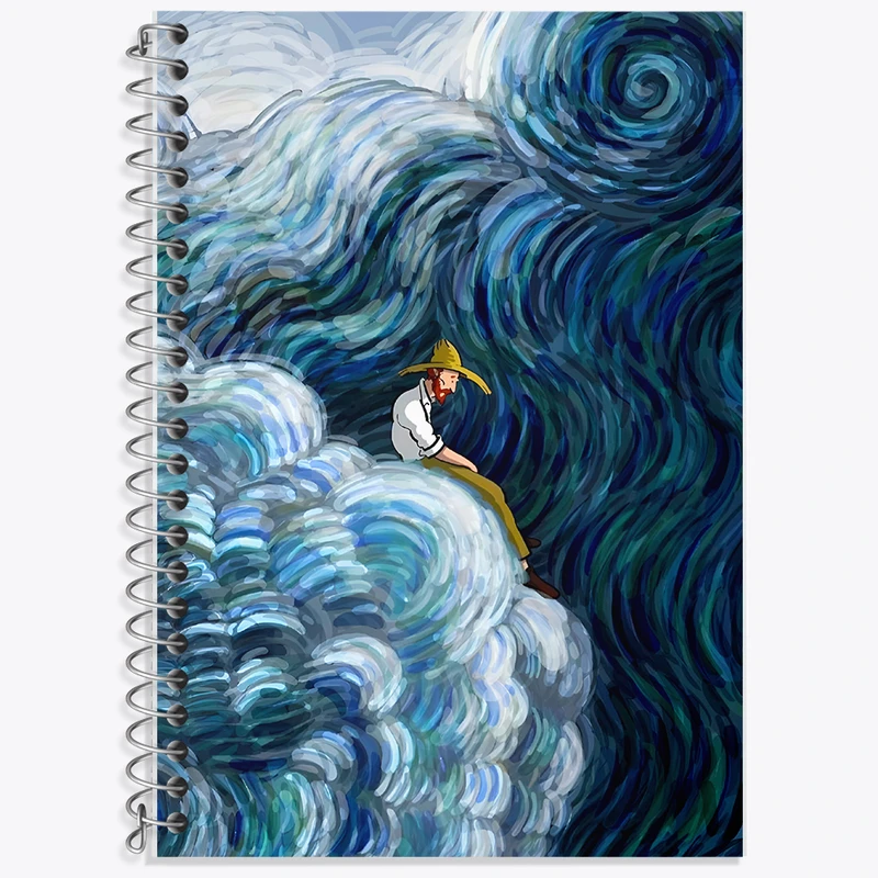 دفتر نت موسیقی 50 برگ خندالو طرح ونسان ونگوگ کد F5086