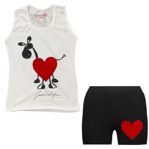 ست تاپ و شلوارک دخترانه کاندید اسپرت مدل 48