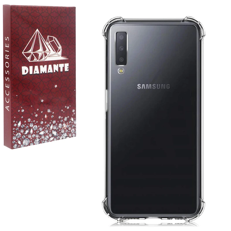 کاور دیامانته مدل بی رنگ مناسب برای گوشی موبایل سامسونگ Galaxy A750 / A7 2018