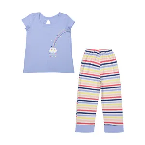 ست تی شرت آستین کوتاه و شلوار دخترانه ناربن مدل 1521446-50