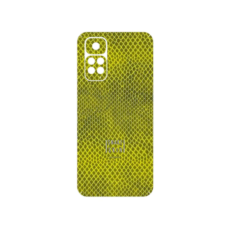 برچسب پوششی ماهوت مدل Yellow Snake Skin مناسب برای گوشی موبایل شیائومی Redmi Note 11S