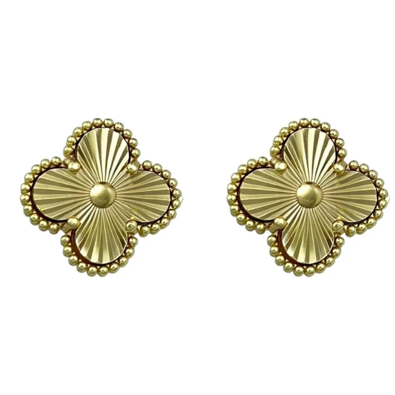 گوشواره زنانه مدل گل چهار پر کد E5602