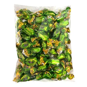 تافی کره ای مغزدار سبز چیچک - 500 گرم