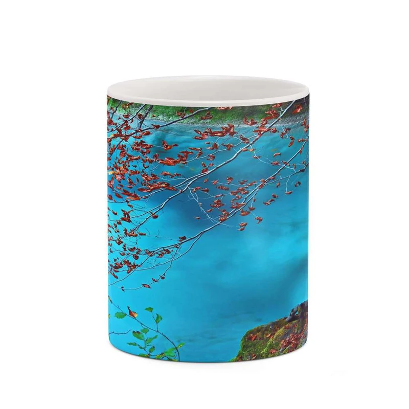 ماگ کاکتی مدل منظره پاییزی کد mgh18546