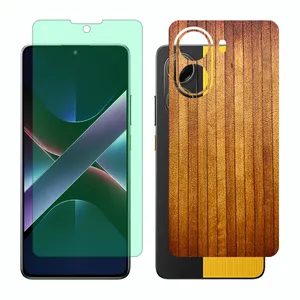 Glass Together model Green light screen protector suitable for Xiaomi Poco X7 Pro mobile phone with back cover sticker