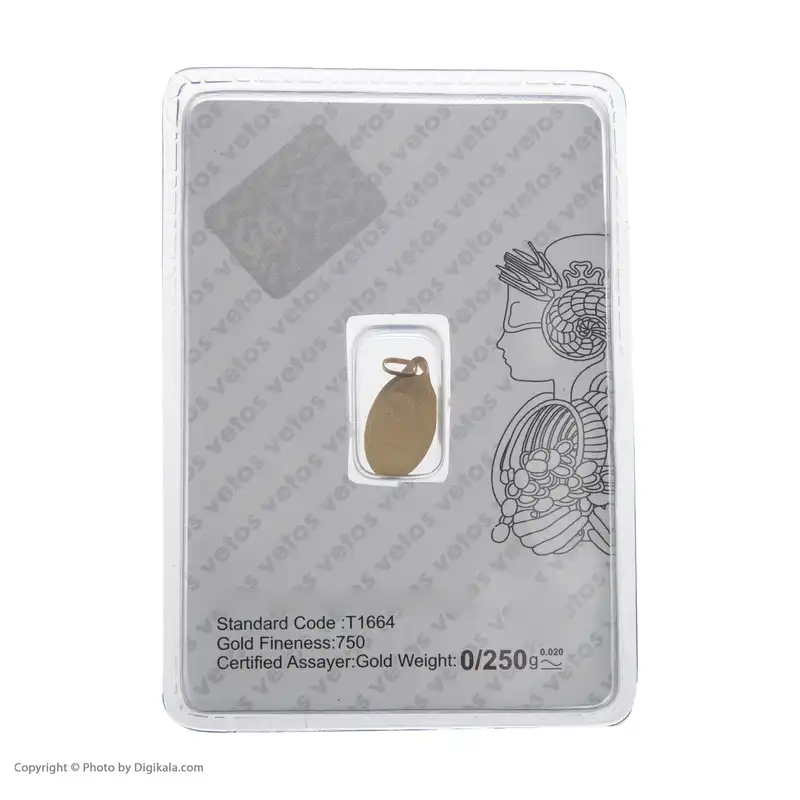 شمش طلا 18 عیار وتوس کد 500