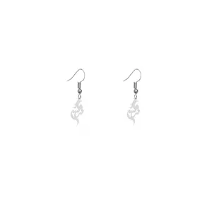گوشواره نقره زنانه هایکا طرح نرگس مدل n.ha496
