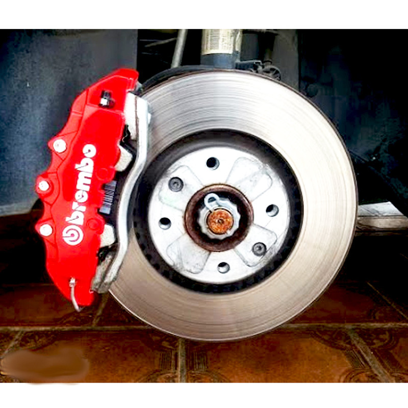 کاور کالیپر و لنت ترمز خودرو چیکال مدل Brembo طرح RD کد V-364 بسته 2 عددی