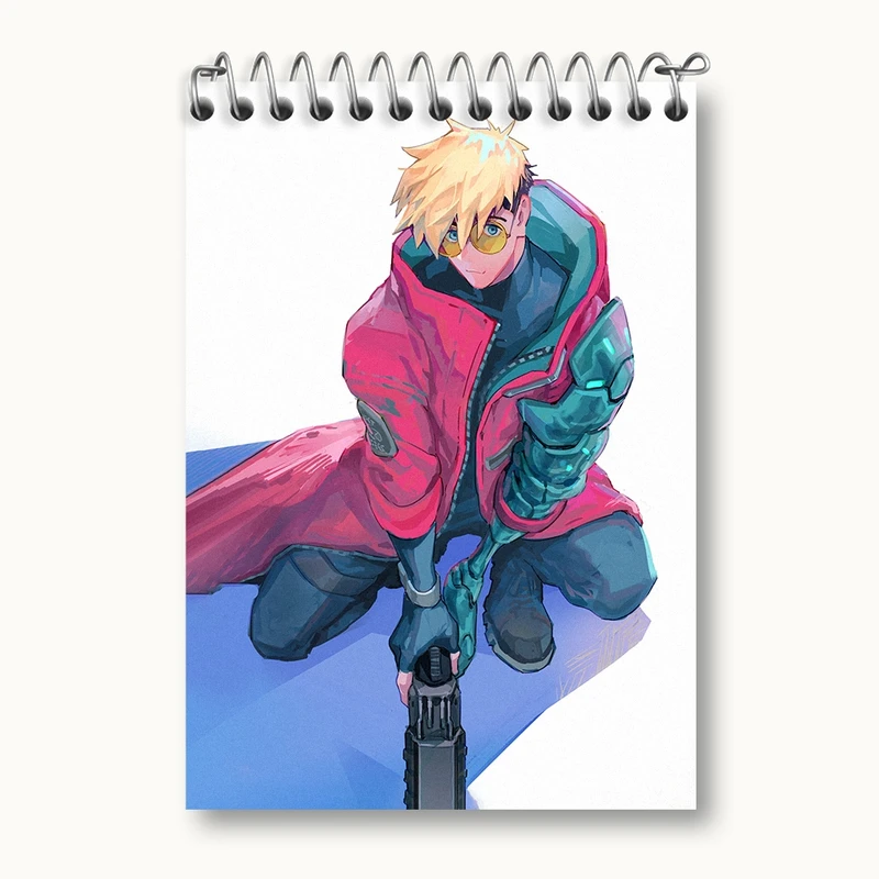 دفتر یادداشت 50 برگ خندالو مدل وش انیمه تریگان (Trigun) کد 36213