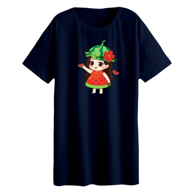 تی شرت لانگ آستین کوتاه زنانه مدل دخترک یلدایی کد 8