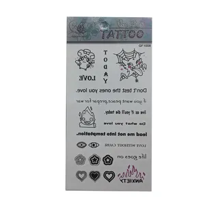 تتو موقت طرح نوشتاری کد 1008