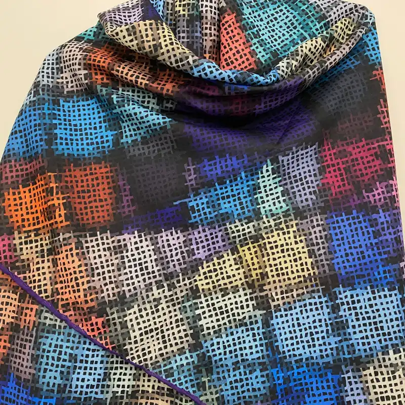 روسری زنانه مدل نخی چهارفصل قواره بزرگ کد 1184