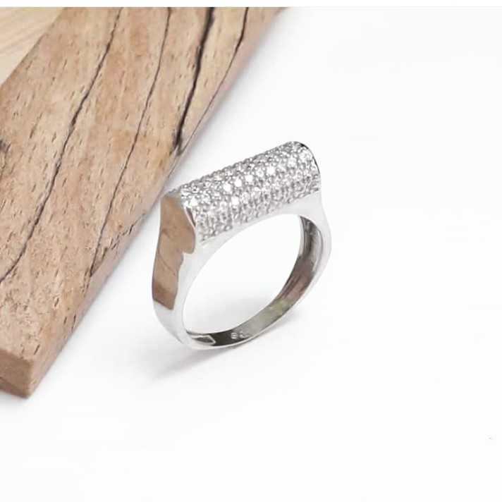 انگشتر نقره زنانه مدل لیلیوم