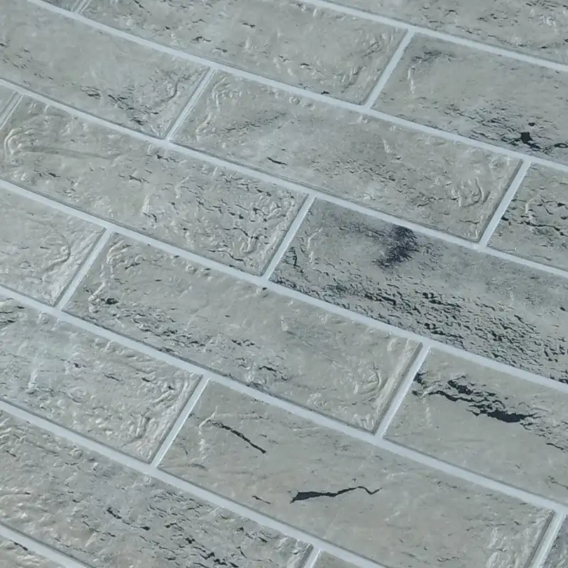 دیوارپوش طرح آجری پشت زرورقی مدل 085 بسته دو عددی