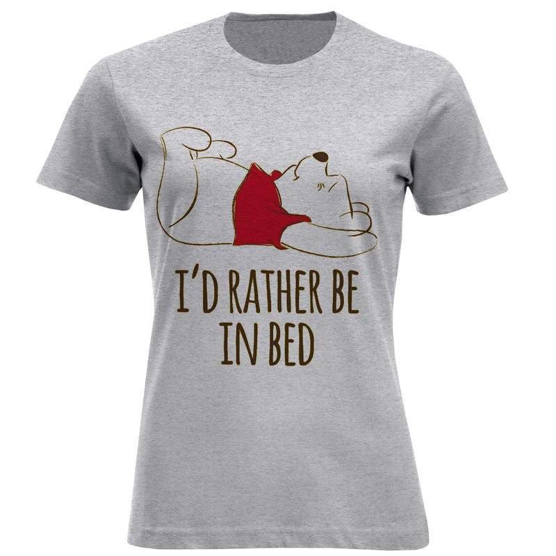 تیشرت آستین کوتاه زنانه طرح in bed پو کد F573