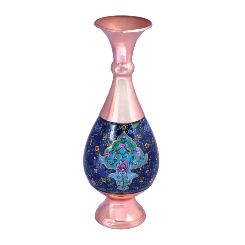 گلدان میناکاری مسی کد 04000