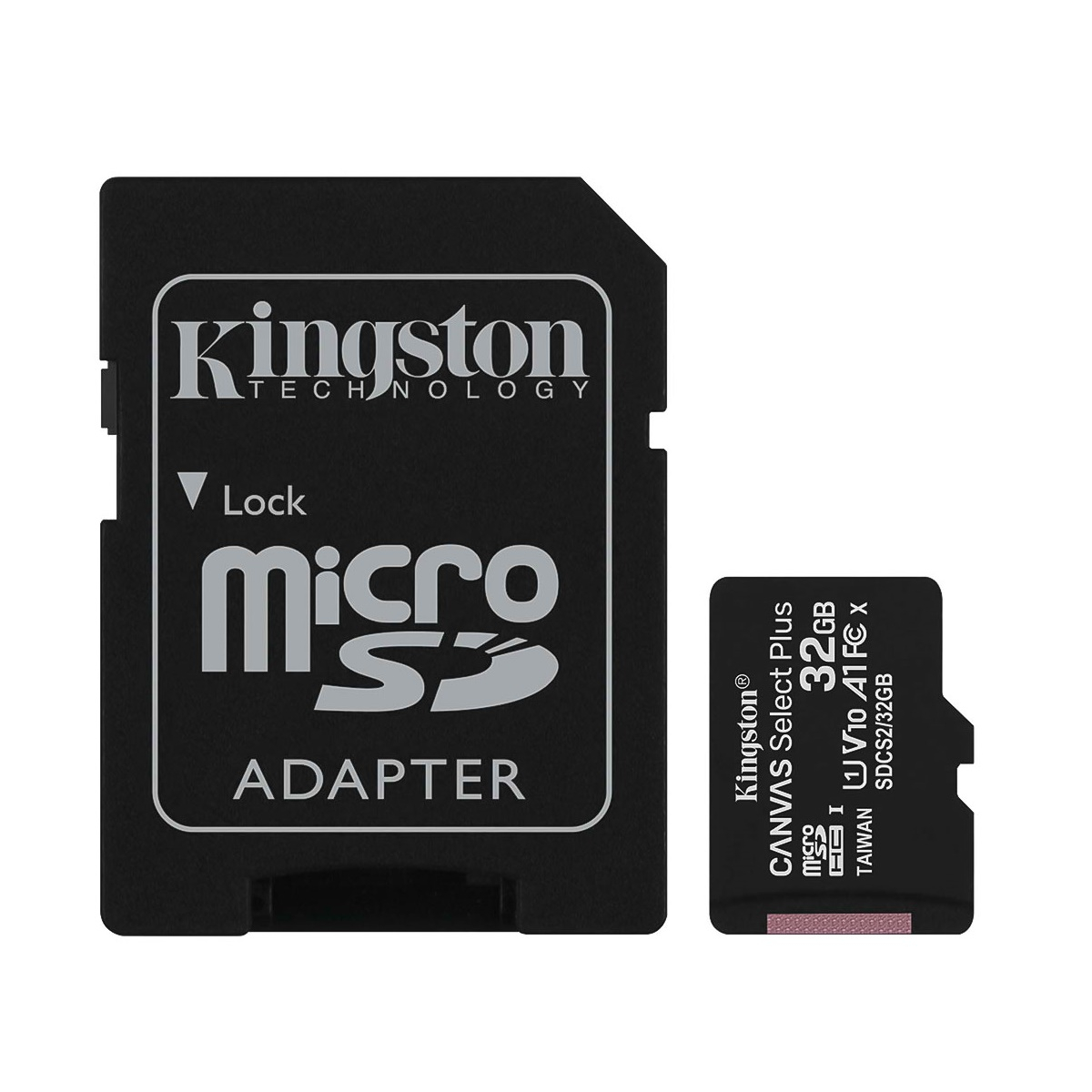 کارت حافظه microSDXC کینگستون مدل CANVAS کلاس 10 استاندارد UHS-I U1 سرعت 100MBps ظرفیت 32 گیگابایت به همراه آداپتور SD