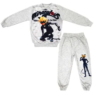 ست سویشرت و شلوار پسرانه مدل پسر گربه ای 012