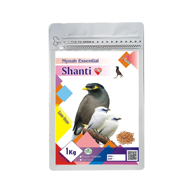 غذای خشک مرغ مینا شانتی مدل M100 وزن یک کیلوگرم