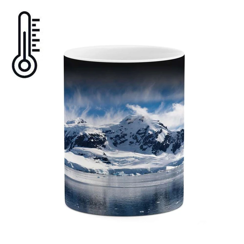 ماگ حرارتی کاکتی مدل منظره برفی کد mgh14862