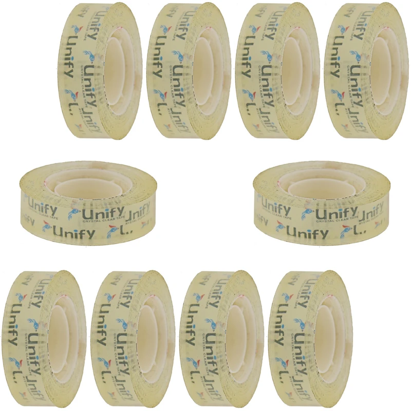 چسب نواری یونیفای مدل 1010 عرض 1.8 سانتی متر بسته 10 عددی