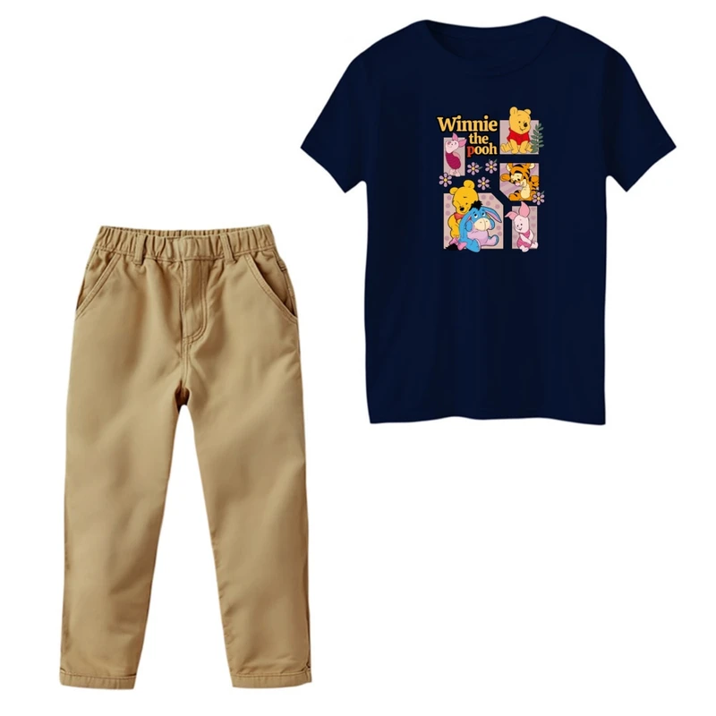 ست تی‌شرت و شلوار پسرانه مدل پو و دوستان