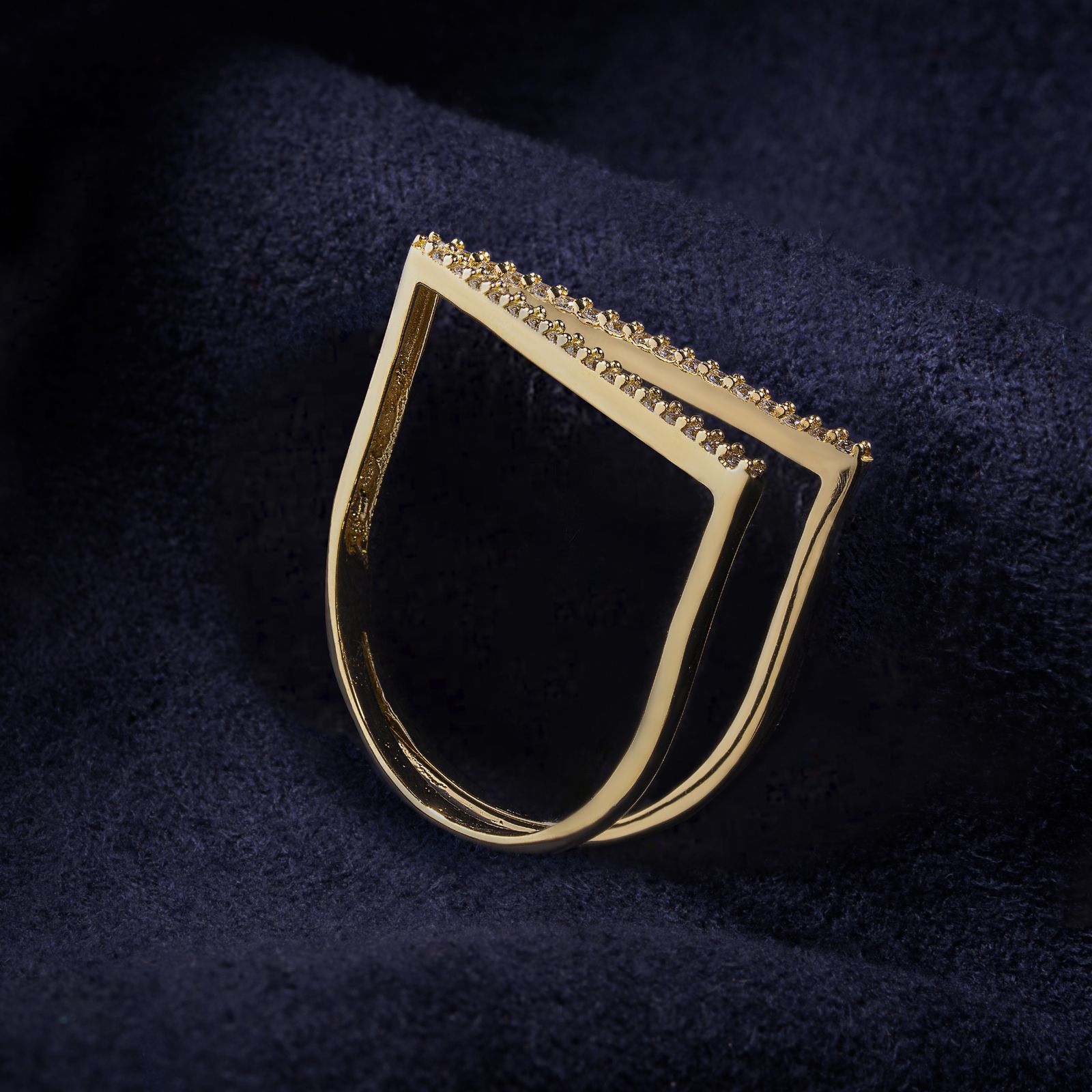 انگشتر طلا 18 عیار زنانه جواهری سون مدل 3351 -  - 3