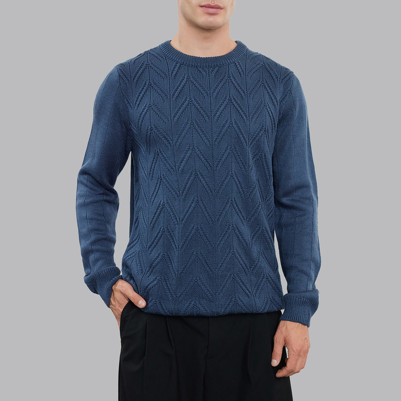 پلیور یقه گرد مردانه ترندیول مدل 825052702