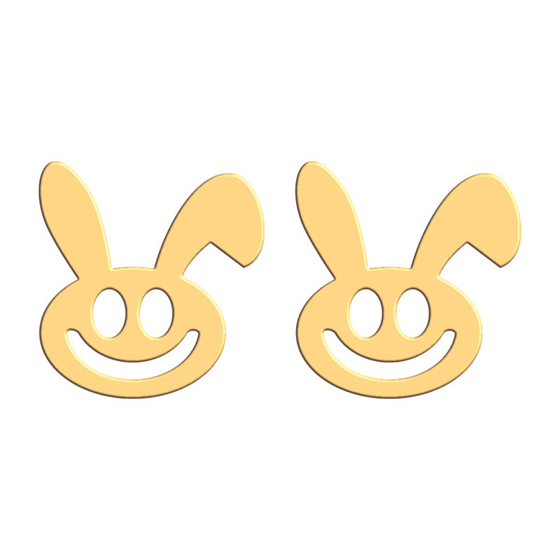 گوشواره طلا 18 عیار زنانه فرشته مدل خرگوش WEL-000413