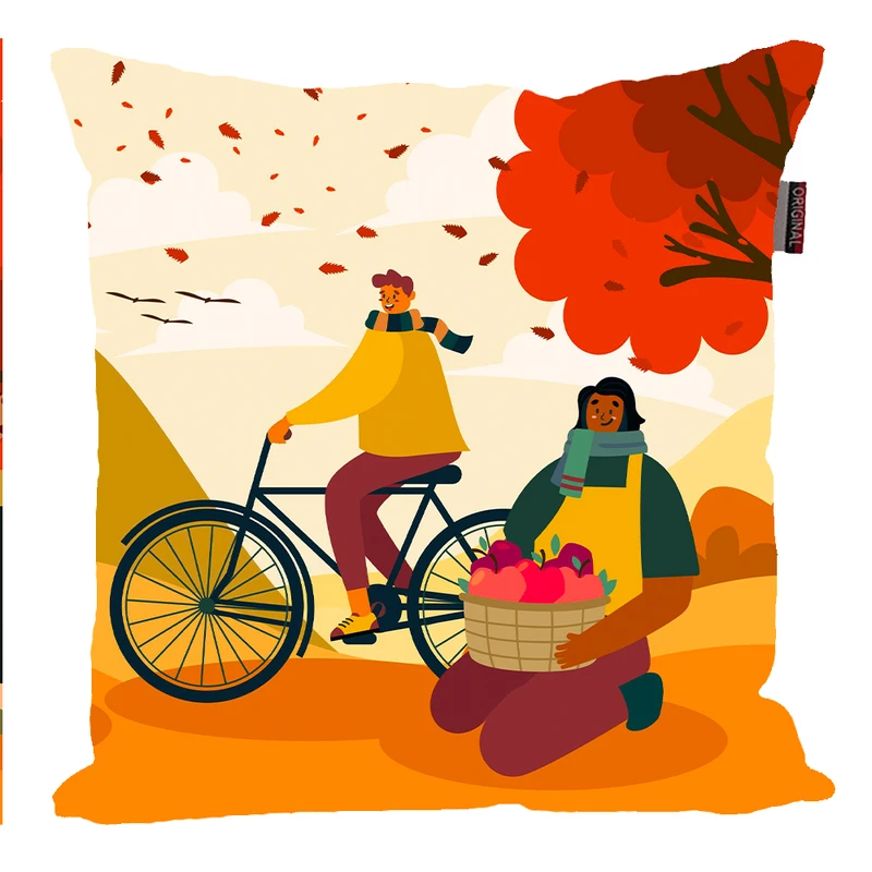 کوسن پاد آفرین مدل پاییز رنگارنگ کد PK30221