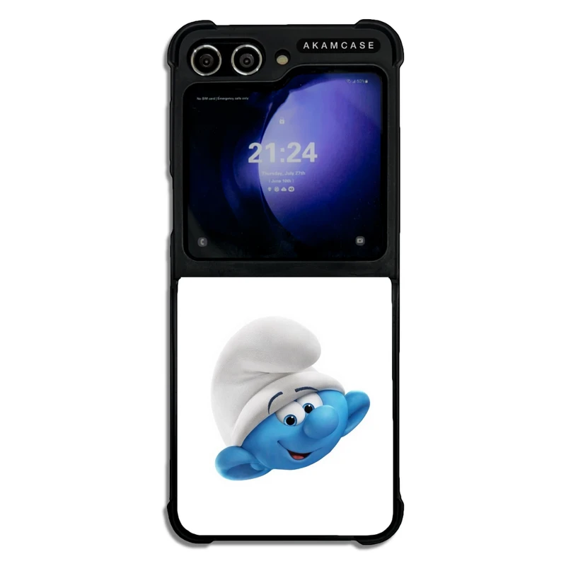 کاور آکام مدل AMC-WSGZFLIP5-SMURFS-12 مناسب برای گوشی موبایل سامسونگ Galaxy Z Flip 5