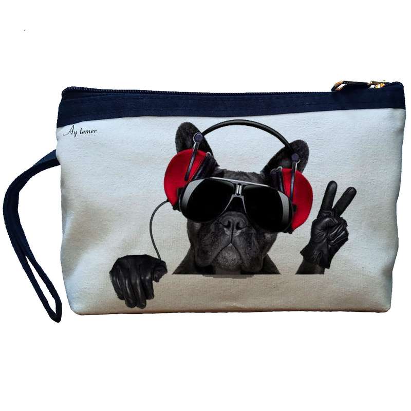 کیف لوازم آرایش زنانه آی تمر مدل سگ پاگ کد 69