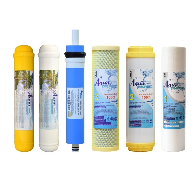فیلتر دستگاه تصفیه آب آکوا پیورست مدل GOLDEN-TW06 مجموعه 6 عددی