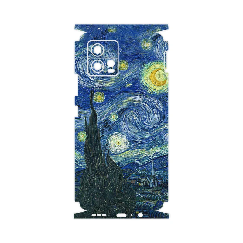 برچسب پوششی ماهوت مدل The Starry Night of van Gogh-FullSkin مناسب برای گوشی موبایل موتورولا Moto G72