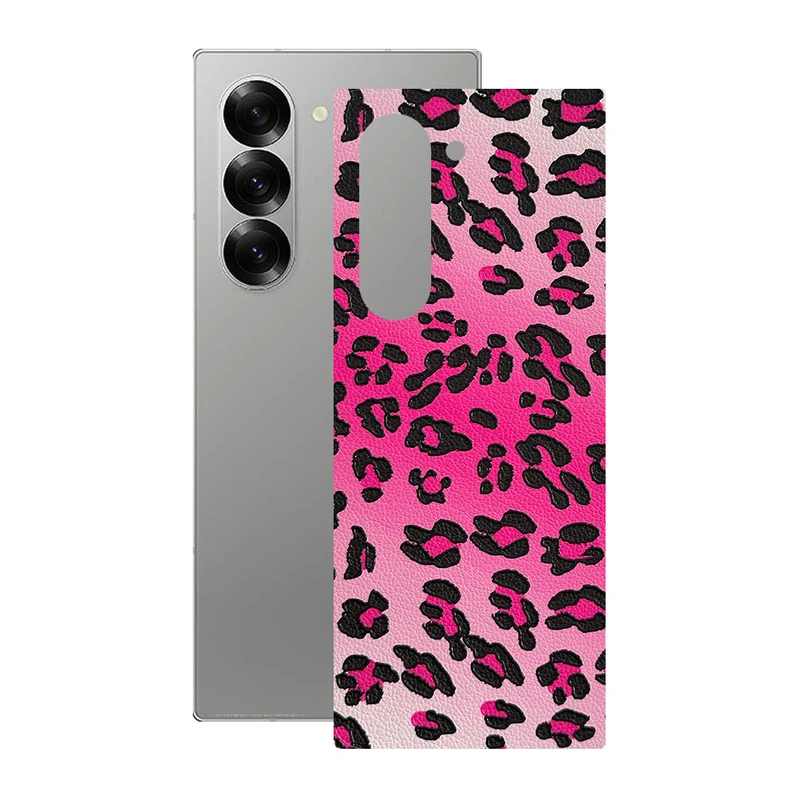 برچسب پوششی ریمکس مدل Leth طرح پلنگی مناسب برای گوشی موبایل سامسونگ Galaxy Z Fold6